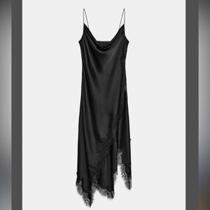 ZARA COLLECTION LACE ASYMMETRICAL DRESS